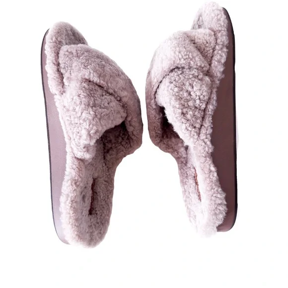 OluKai Hila Heu Women’s Cozy Slipper Sandals in Blush Size 6 - Picture 4 of 5